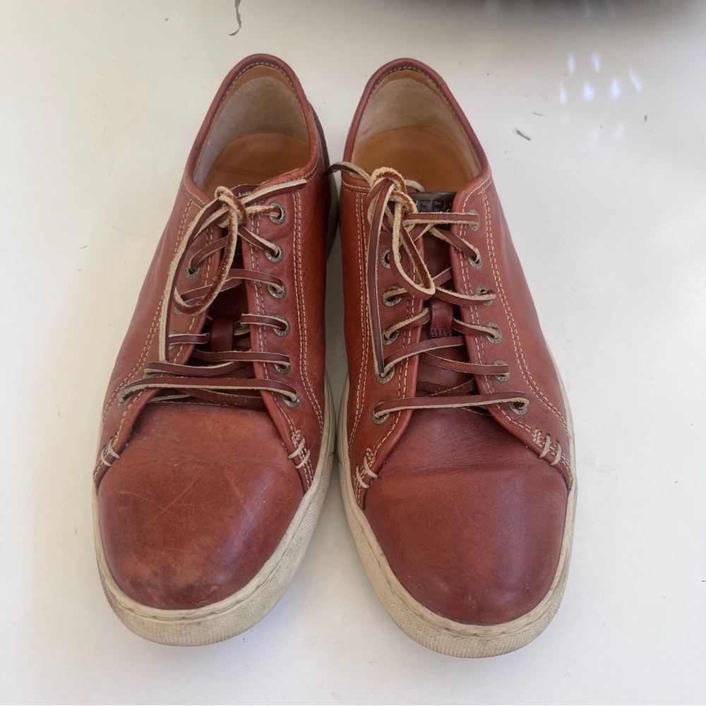 Sperry GOLD CUP 6 eye Sneaker Rich cognac Brown Leather CVO lace up Wave Siping